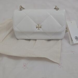 NWOT TORY BURCH Mini Kira Pavé Quilted Leather Shoulder Bag